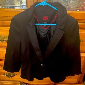 W And B Black Blazer Size 8